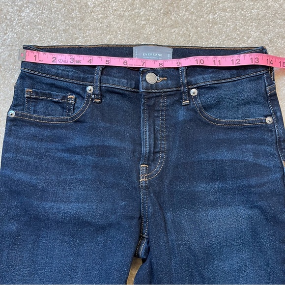 Everlane Jeans Womens 28 Blue Mid-Rise Skinny Ankle Dark Wash Cotton Blend Denim - Picture 6 of 11